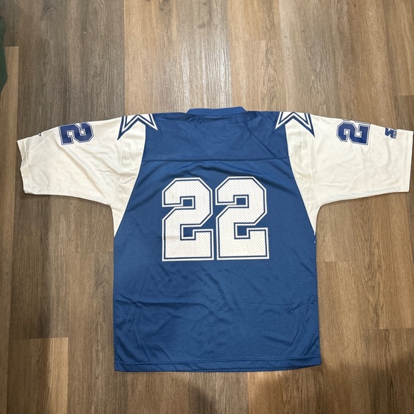 Vintage Starter Jersey Emmmitt Smith Cowboys Men XL #22 Nylon 1995 - Picture 7 of 11